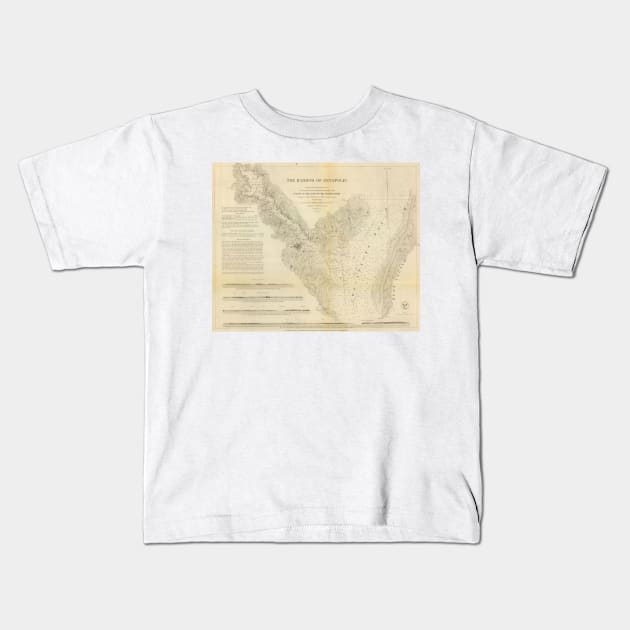 Vintage Map of Annapolis Harbor MD (1846) Kids T-Shirt by Bravuramedia